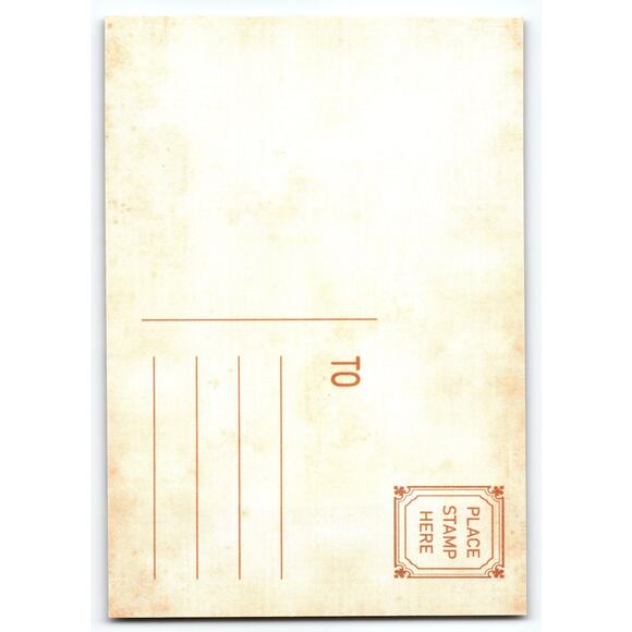 Vintage Christmas Snowman Lithograph Postcard 5.5x4" Winter Scene - Picture 2 of 2